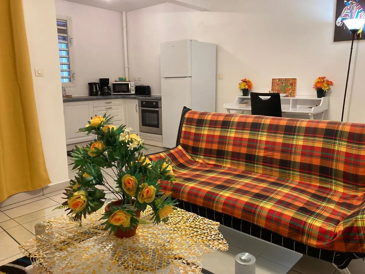 Apartment Ferienwohnung Bienvenue A Ti Gwadloup Joli T2 Parking Gratuit Le Gosier  Guadeloupe